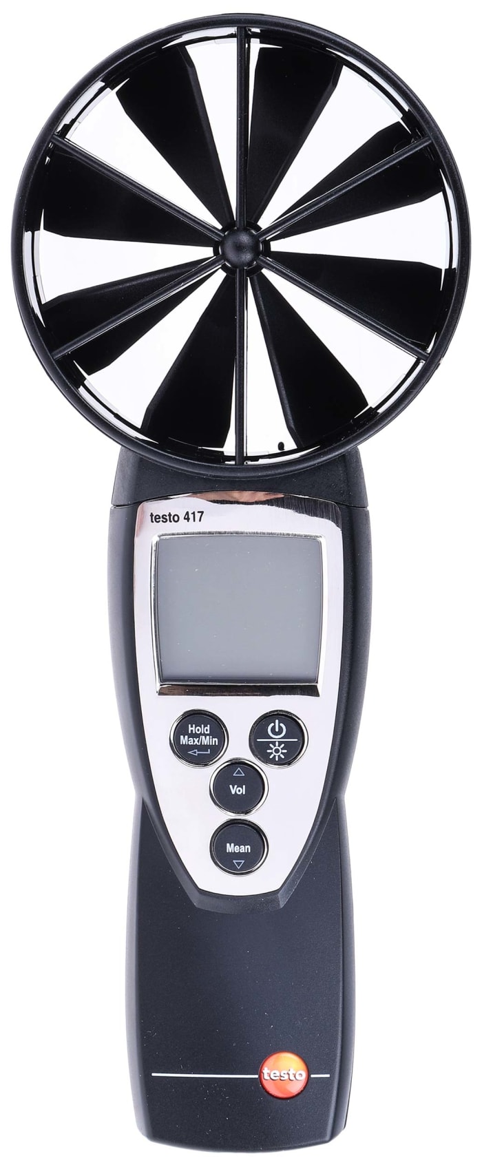 Testo 417 NTC, Rotary Vane 20m/s Max Air Velocity Air Velocity, Temperature, Volume Air Flow Anemometer