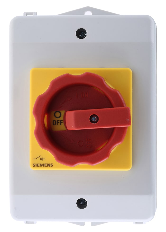 Siemens 3-Pole Front Isolator Switch -, IP65, 25A, 10 kW