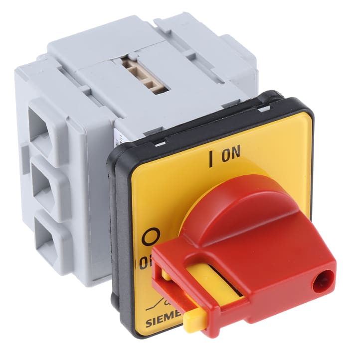 Siemens 3P Pole Panel Mount Isolator Switch - 25A Maximum Current, 9.5kW Power Rating, IP65