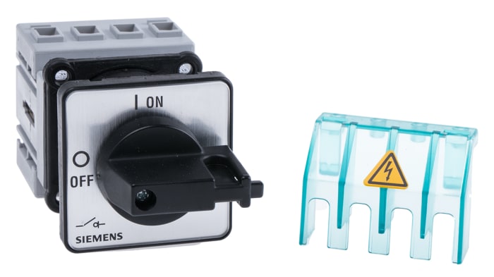 Siemens 3P+N Pole Panel Mount Isolator Switch - 16A Maximum Current, 7.5kW Power Rating, IP65