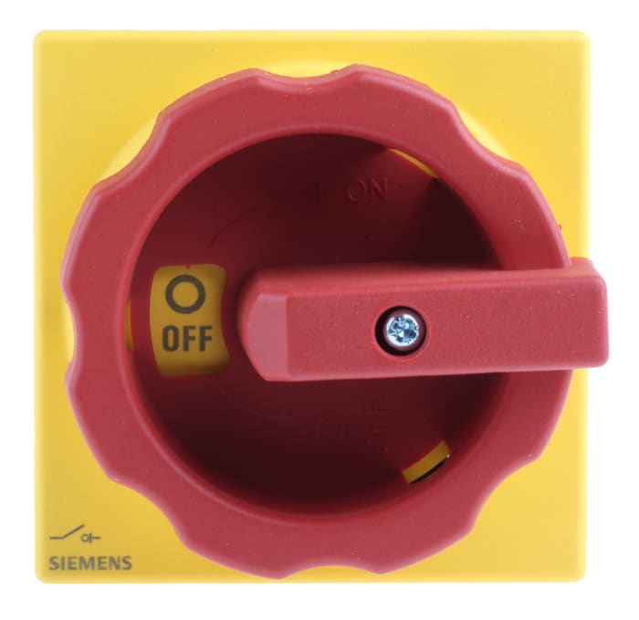 Siemens 3P Pole Panel Mount Isolator Switch - 63A Maximum Current, 22kW Power Rating, IP65