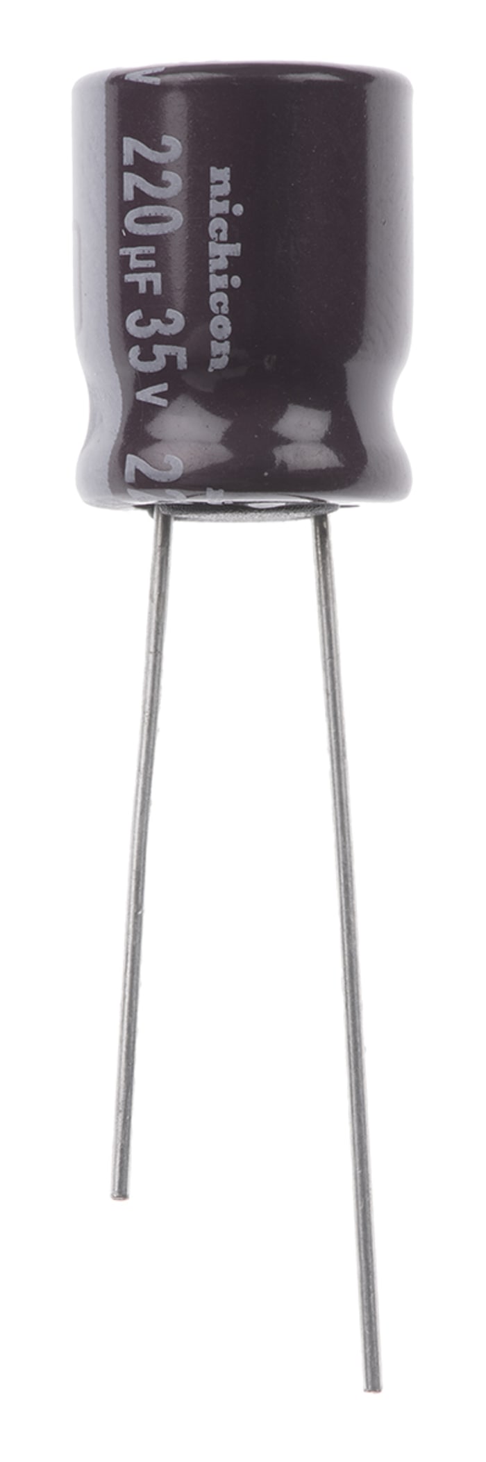 Condensateur Nichicon série PS, Aluminium électrolytique 220μF, 35V c.c.