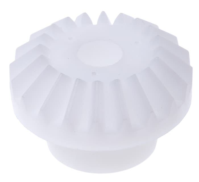 Engranaje de ingletes RS PRO, POM, 20 dientes , Espaciado 1.5mm, Ángulo 20°, Calibre 8mm