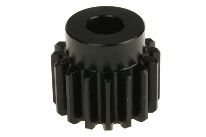 RS PRO Steel 16 Teeth Spur Gear, 2 Module, 12mm Bore Diam, 32mm Pitch Diam, 26mm Hub Diam