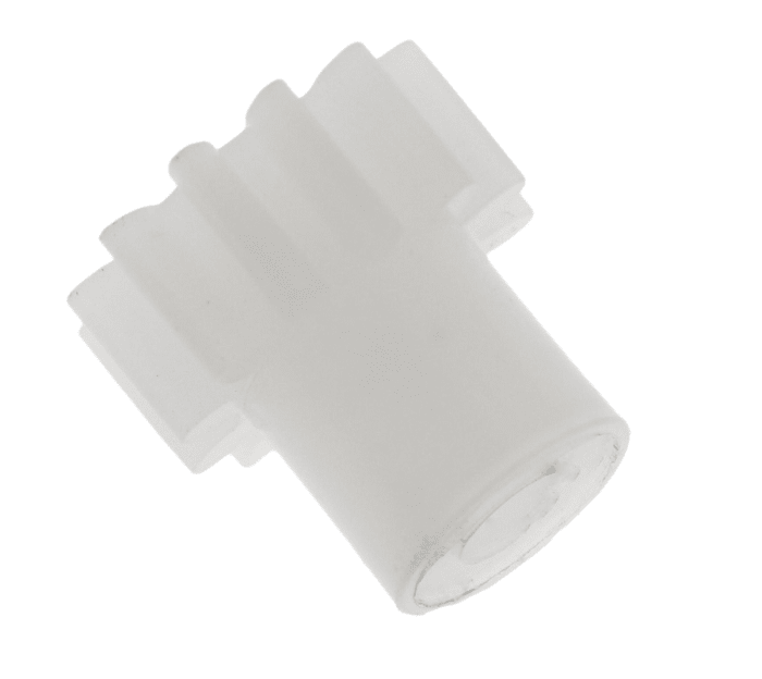 RS PRO POM 12 Teeth Spur Gear, 0.5 Module, 2mm Bore Diam, 6mm Pitch Diam, 4.5mm Hub Diam