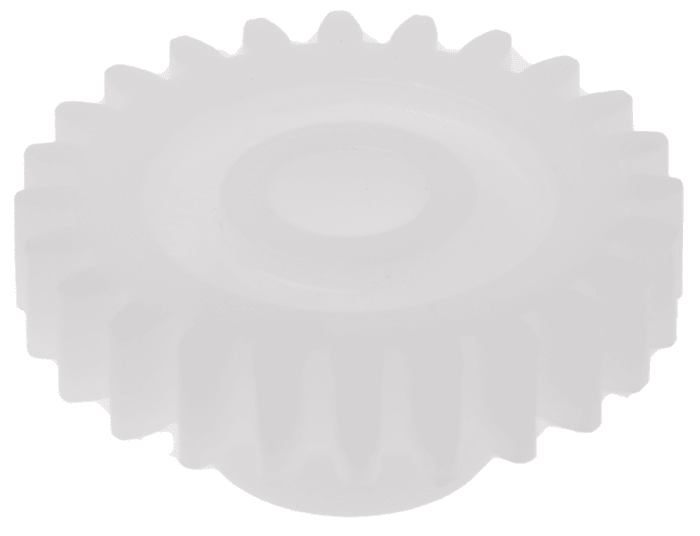 RS PRO POM 24 Teeth Spur Gear, 0.8 Module, 5mm Bore Diam, 19.2mm Pitch Diam, 10mm Hub Diam