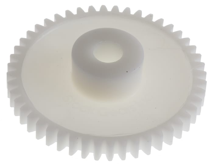 Čelní ozubené kolo, POM 48zubové, průměr rozteče: 38.4mm průměr náboje 14.5mm průměr vývrtu 6mm RS PRO