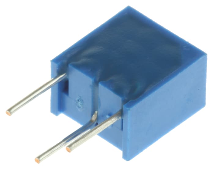 2kΩ, Through Hole Trimmer Potentiometer 0.25W Top Adjust Bourns, 3266