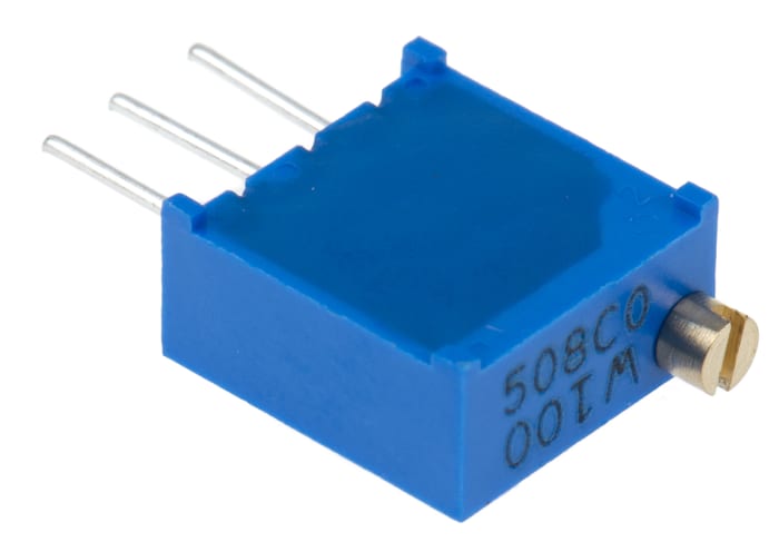 10Ω, Through Hole Trimmer Potentiometer 0.5W Top Adjust Bourns, 3296