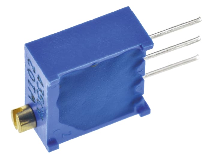 3296W-1-102LF Bourns | 1 kΩ, Through Hole Trimmer Potentiometer, Pin 0. ...