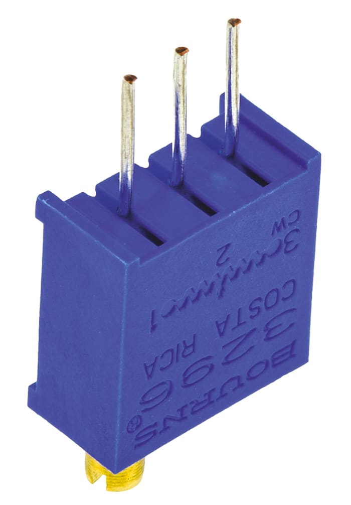 3296W-1-104LF Bourns | 100kΩ, Through Hole Trimmer Potentiometer 0.5W ...