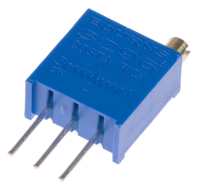Ladicí potenciometr 1MΩ ±10% ±100ppm/°C 0.5W 25otáčkový, Průchozí otvor, Kolík, řada: 3296 Bourns