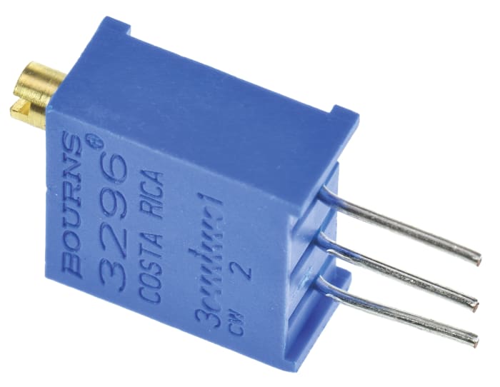 Ladicí potenciometr 5kΩ ±10% ±100ppm/°C 0.5W 25otáčkový, Průchozí otvor, Kolík, řada: 3296 Bourns