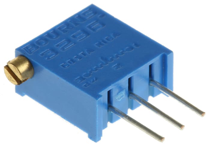 Ladicí potenciometr 50kΩ ±10% ±100ppm/°C 0.5W 25otáčkový, Průchozí otvor, Kolík, řada: 3296 Bourns