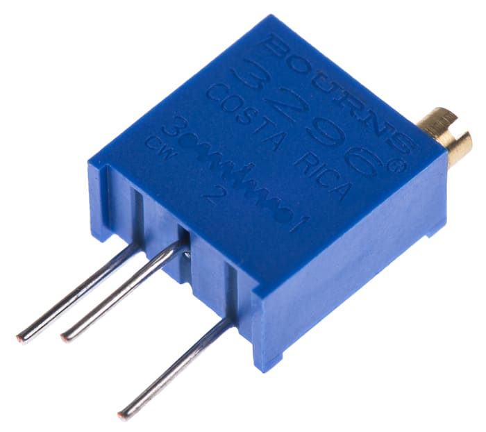 500Ω, Through Hole Trimmer Potentiometer 0.5W Top Adjust Bourns, 3296