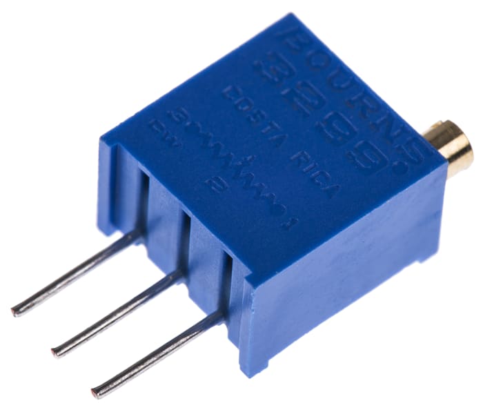 Ladicí potenciometr 500Ω ±10% ±100ppm/°C 0.5W 25otáčkový, Průchozí otvor, Kolík, řada: 3299 Bourns