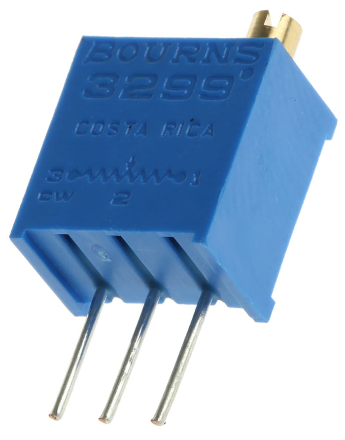 Ladicí potenciometr 5kΩ ±10% ±100ppm/°C 0.5W 25otáčkový, Průchozí otvor, Kolík, řada: 3299 Bourns