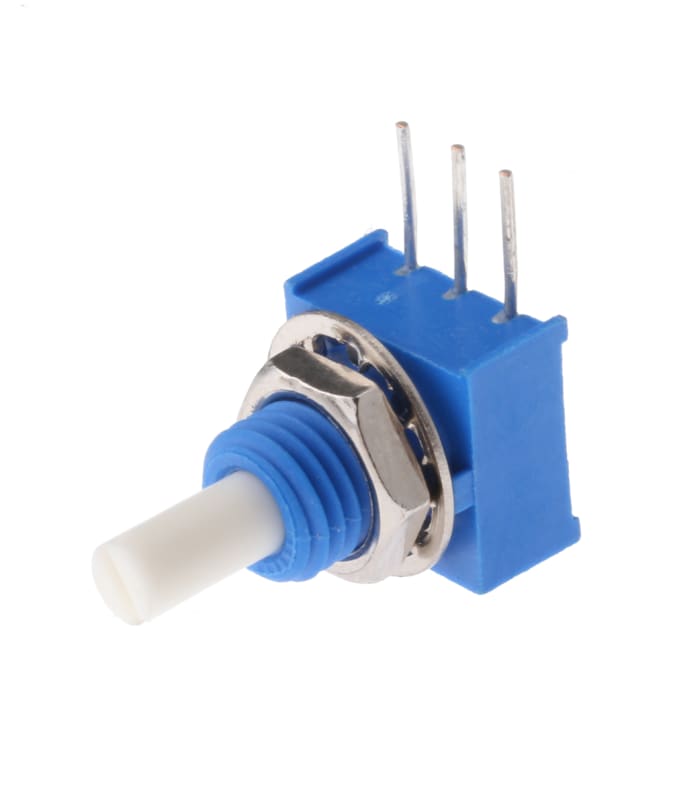Bourns 3310C Series Conductive Plastic Potentiometer with a 3.17 mm Dia. Shaft, 20kΩ, ±20%, 0.25W, ±1000ppm/°C