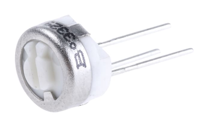 10kΩ, Through Hole Trimmer Potentiometer 0.5W Top Adjust Bourns, 3329