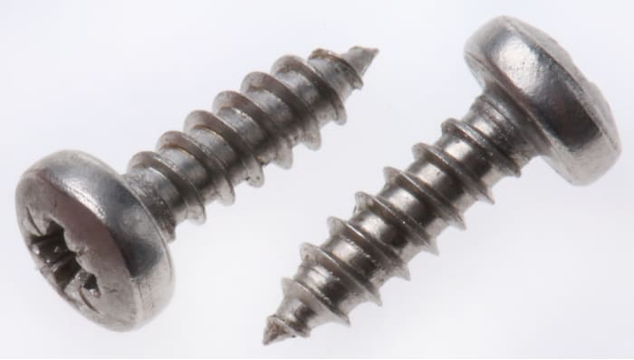 Samořezný šroub, Prostý, Nerezová ocel hlavice Kónická 4