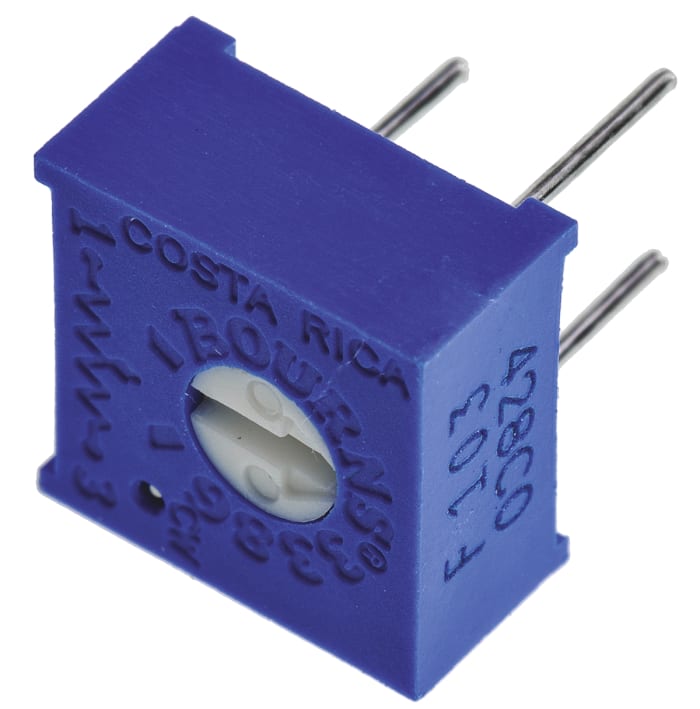 Ladicí potenciometr 10kΩ ±10% ±100ppm/°C 0.5W, Průchozí otvor, Kolík, řada: 3386 Bourns