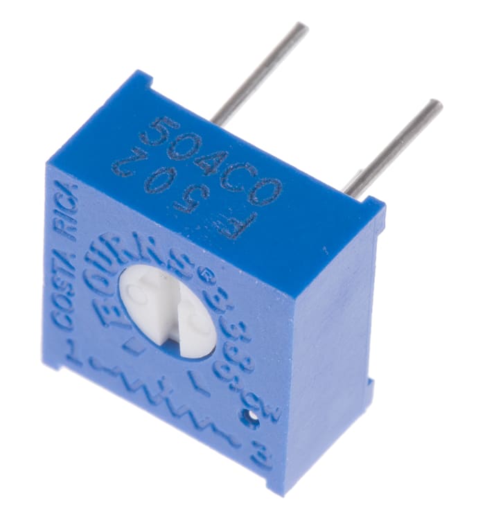Ladicí potenciometr 5kΩ ±10% ±100ppm/°C 0.5W, Průchozí otvor, Kolík, řada: 3386 Bourns