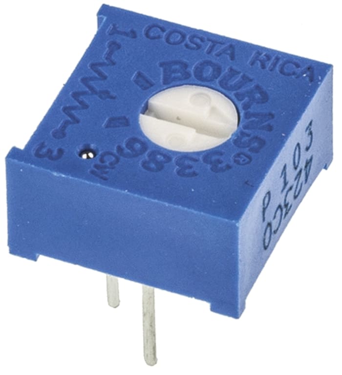 Ladicí potenciometr 10kΩ ±10% ±100ppm/°C 0.5W, Průchozí otvor, Kolík, řada: 3386 Bourns