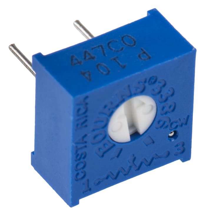Ladicí potenciometr 100kΩ ±10% ±100ppm/°C 0.5W, Průchozí otvor, Kolík, řada: 3386 Bourns