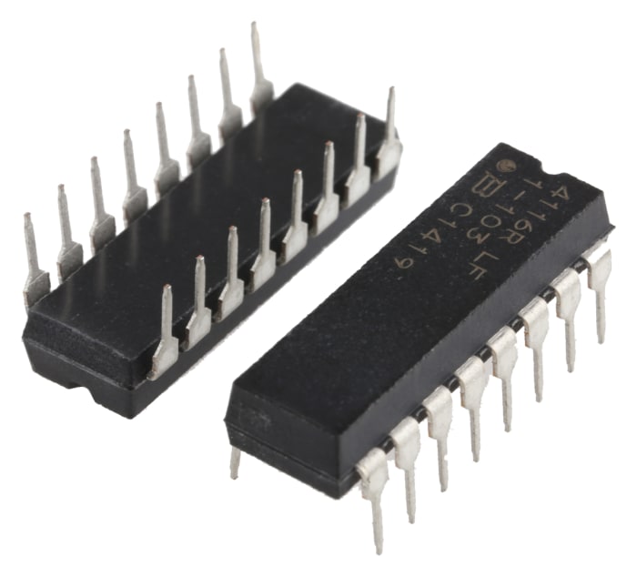 Bourns, 4100R 10kΩ ±2% Isolated Resistor Array, 8 Resistors, 2.25W total, DIP, Through Hole