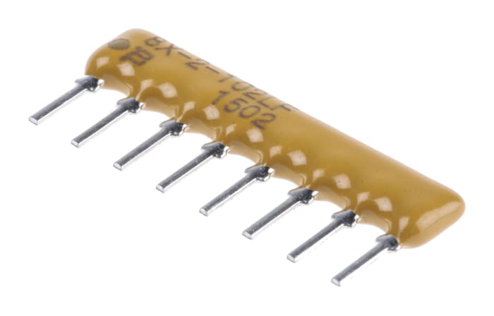 Matriz de resistencias Bourns, 1kΩ, ±2%, , aislado, 4 resistencias, 1W, SIP, Serie 4600X, Montaje en orificio pasante