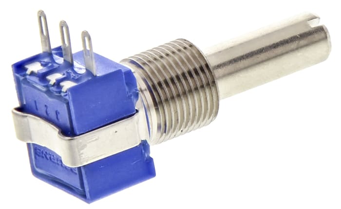 Bourns 53 50kΩ Rotary Potentiometer 1-Gang Panel Mount, 53RAA-R25-A18L