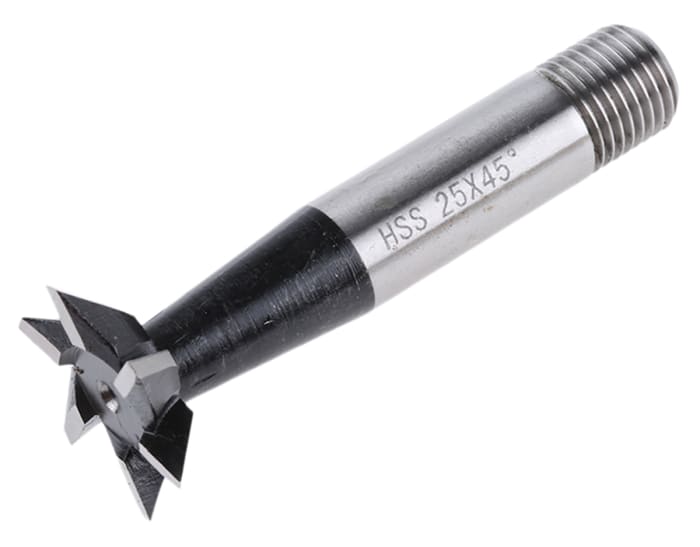 Fraise queue d'aronde RS PRO 67 mm HSS Standard, 45°, 25mm