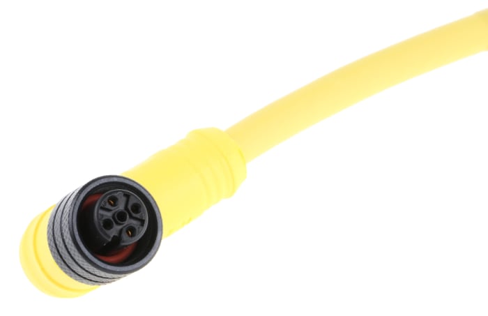 Brad from Molex Right Angle Male 4 way M12 to Unterminated Sensor Actuator Cable, 2m