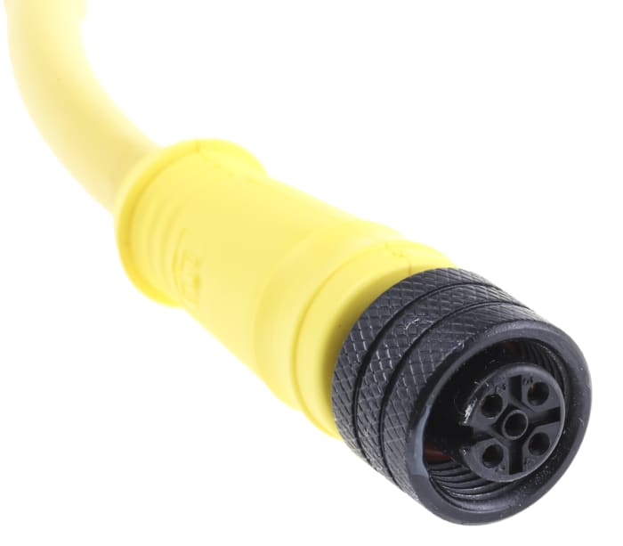 Brad from Molex Straight Male 4 way M12 to Unterminated Sensor Actuator Cable, 2m