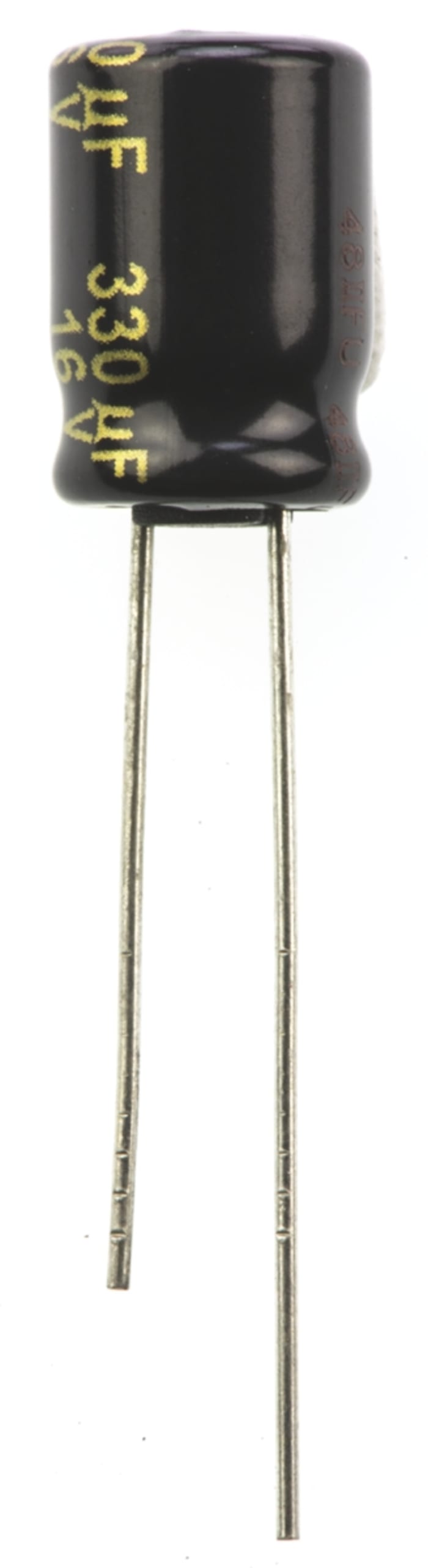 Panasonic 330μF Aluminium Electrolytic Capacitor 16V dc, Radial, Through Hole - EEUFM1C331