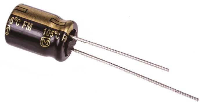 Panasonic 150μF Aluminium Electrolytic Capacitor 35V dc, Radial, Through Hole - EEUFM1V151
