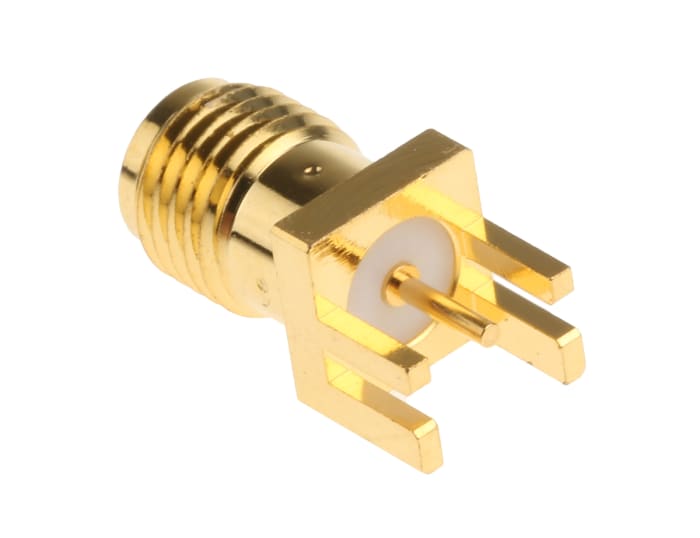 RS PRO | RS PRO Coaxial Connector Edge Female SMA, 50 Ω, Straight Body ...