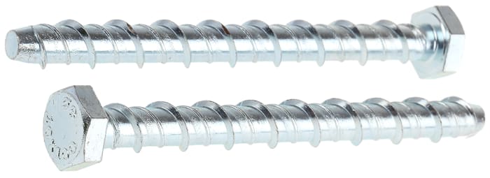 RS PRO Steel Ankerbolt 100mm, 8mm Fixing Hole