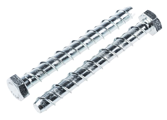RS PRO Steel Ankerbolt 100mm, 12mm Fixing Hole