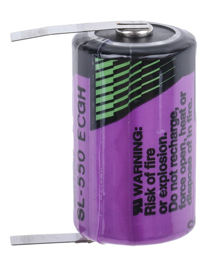 Tadiran Lithium Thionyl Chloride 3.6V, 1/2 AA Battery