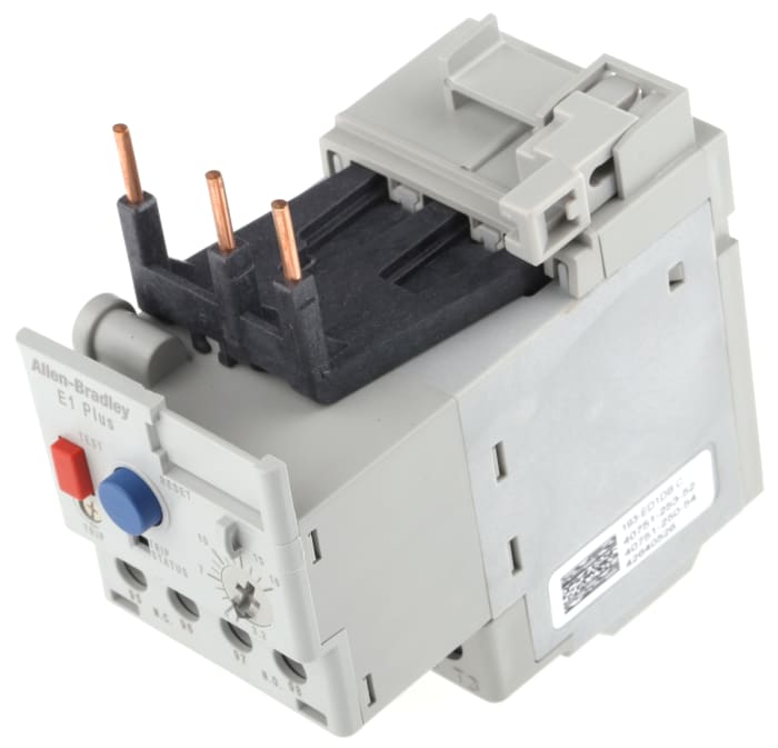Allen Bradley 193-E1 Plus Electronic Overload Relay 1NO + 1NC, 3.2 → 16 A F.L.C, 16 A Contact Rating, 150 mW,