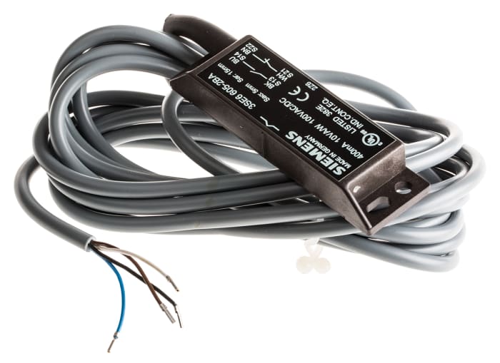 Siemens 3SE6 Series Magnetic Non-Contact Safety Switch, 100V ac, Plastic Housing, NO/NC, 3m Cable