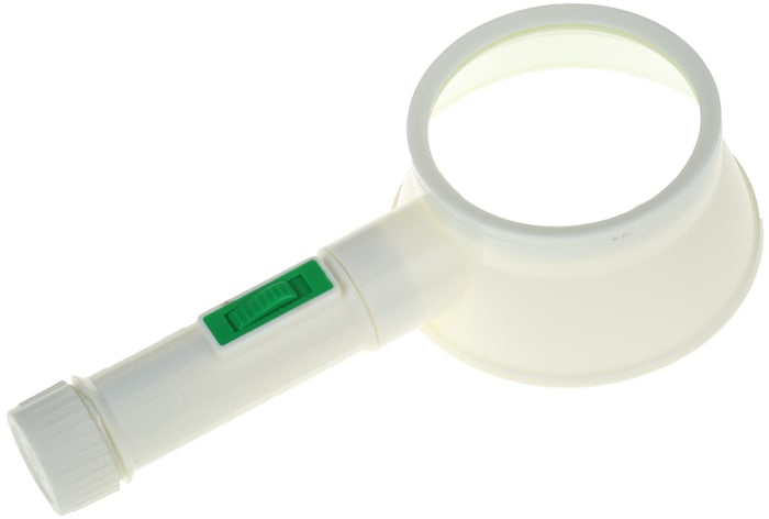 Loupe de poche lumineuse RS PRO, grossissement 3x, diam. lentille 80mm
