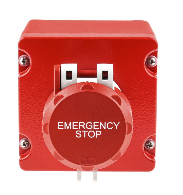 Craig & Derricott EMSH Series Pull Release Emergency Stop Push Button, Surface Mount, SPDT, IP65
