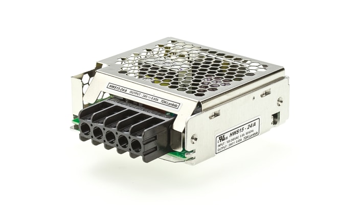 Fuente de alimentación conmutada integrada (SMPS) TDK-Lambda, 24V dc, 650mA, 15.6W, 1 salida, Bastidor cerrado