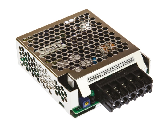 TDK-Lambda Embedded Switch Mode Power Supply (SMPS), HWS30-5A, 5V dc, 6A, 30W, 1 Output, 120 → 370 V dc, 85