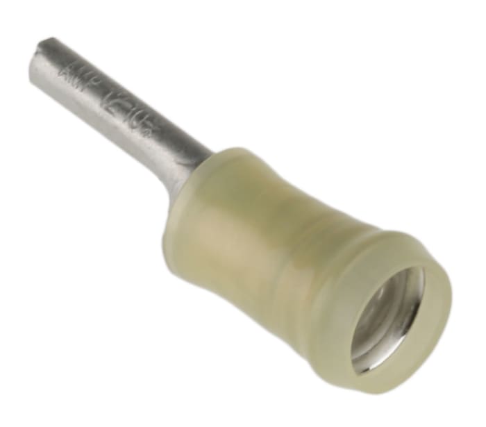 TE Connectivity, PIDG Insulated, Tin Crimp Pin Connector, 2.7mm² to 6.6mm², 12AWG to 10AWG, 2.6mm Pin Diameter, Yellow