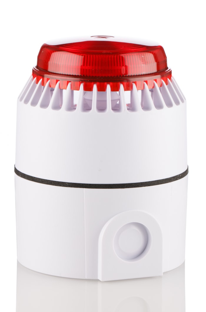 White base red lens sounder/beacon,24V