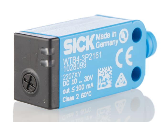 Sick Diffuse Photoelectric Sensor, Block Sensor, 4 mm → 150 mm Detection Range