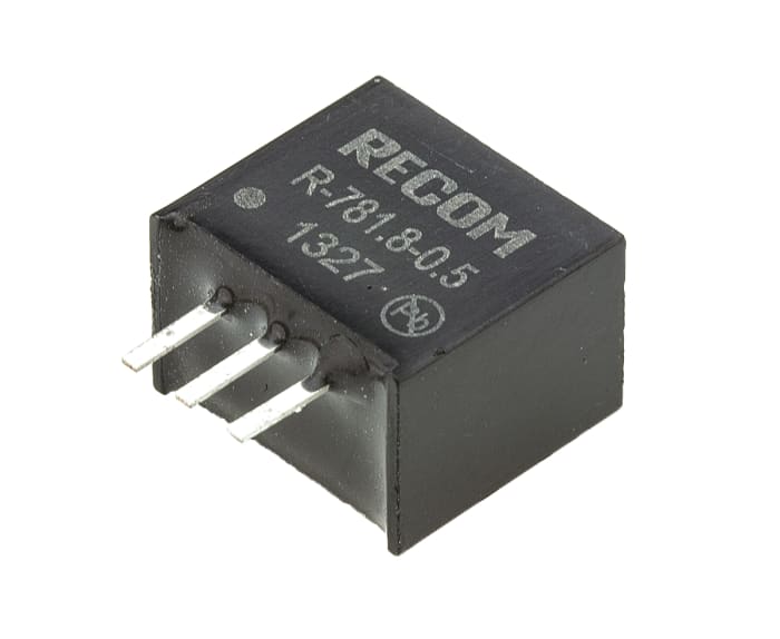 Recom Switching Regulator, Through Hole, 1.8V dc Output Voltage, 4.75 → 32V dc Input Voltage, 500mA Output